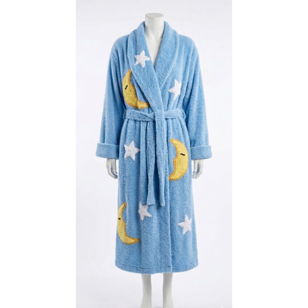 Canyon Group Vintage “Moon and Stars All Over “ Chenille Robe Medium